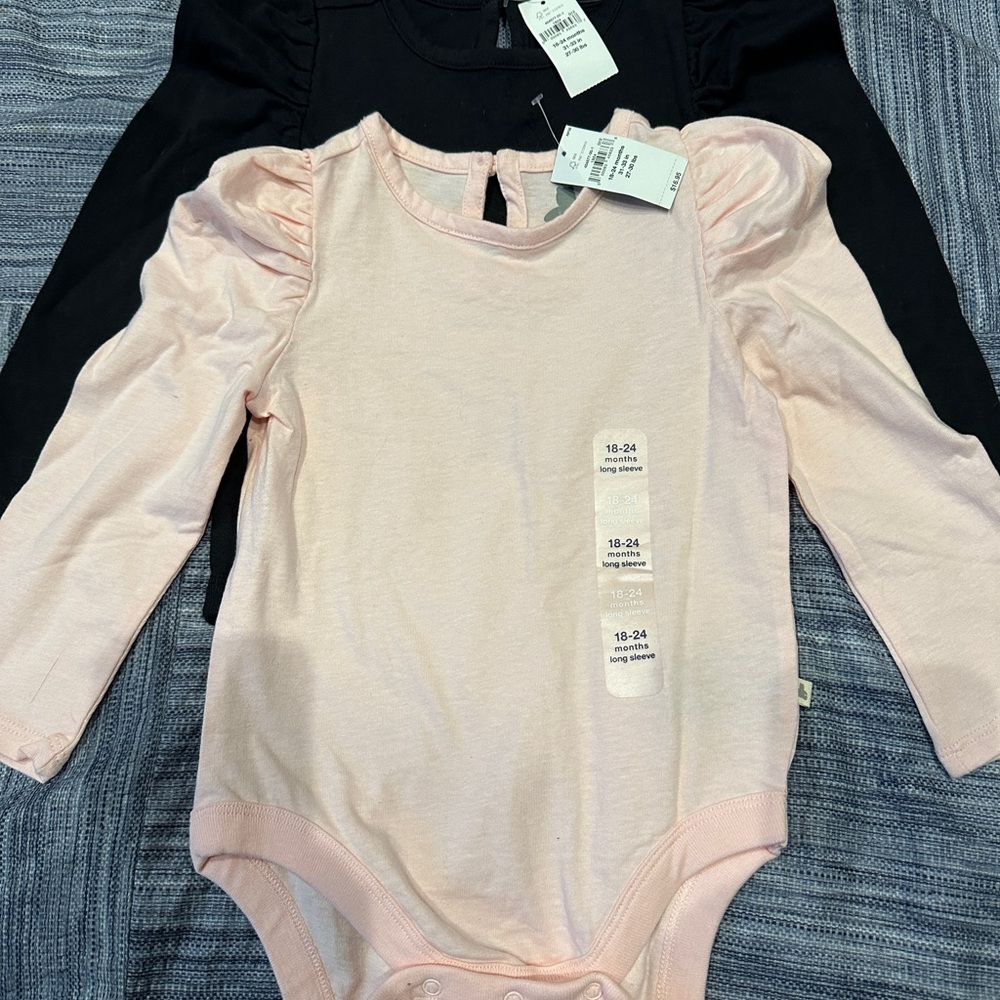 The Gap Pink and Black Baby One Piece 18-24 months never been worn!